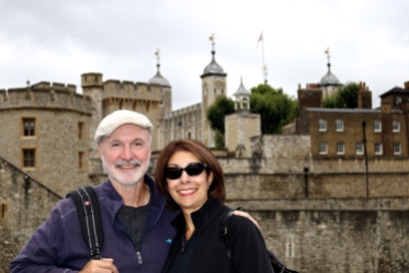Bill & Rosemary in front of the Tower of London